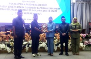 DPRD Barito Utara Gelar Rapat Paripurna II, Sampaikan Rekomendasi Terhadap LKPJ Bupati TA 2024