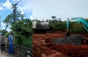 Dinas PUPR Tangani Titik Jalan Rusak di KM 34 Menuju Desa Jamut, Dukung Pembangunan Jembatan Baru