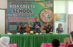 Dinas KPP Barito Utara Gelar B2SA Goes to School di SDN 8 Lanjas untuk Edukasi Pola Makan Sehat