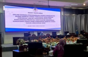 Pemkab Barito Utara Sampaikan Rancangan KUA dan PPAS Tahun 2026 dalam Rapat Paripurna DPRD