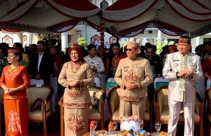 Pj Bupati Barito Utara Hadiri Upacara Hari Jadi ke 23 Kabupaten Murung Raya di Puruk Cahu