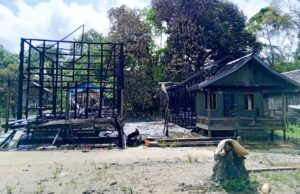 Dua Rumah Warga di Desa Papar Pujung Terbakar, Kerugian Capai Rp 150 Juta