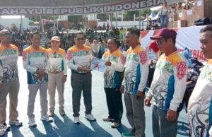 Ribuan Masyarakat Ikut Meriahkan Senam Massal dan Jalan Sehat Semarak HUT ke-75 Barut dan HUT RI ke-80