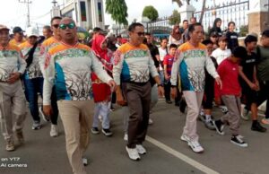 Meriahkan Hari Jadi Kabupaten Barito Utara ke 75, Pemkab Barut Adakan Senam Massal dan Jalan Sehat