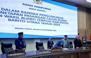 Penetapan Pasangan Calon Bupati dan Wakil Bupati Terpilih 2024 Diparipurnakan