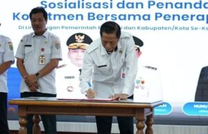 Sekda Barito Utara Hadiri Penandatanganan Komitmen Bersama ASN Corpu