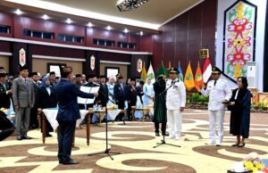 Gubernur Kalteng Ajak Bupati dan Wabup Barito Utara Baru Wujudkan Pembangunan Berkah dan Sejahtera