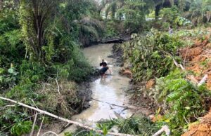 Dinas PUPR Barito Utara Normalisasi Sungai Plahana ke arah Sungai Brioi