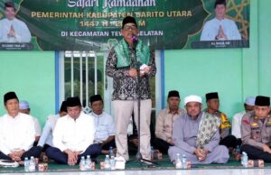 Bupati Barito Utara Ajak Warga SP 1 Tawan Jaya Perkuat Ukhuwah dan Kebersamaan