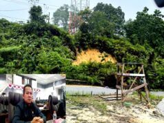 Ardianto Tindaklanjuti Keluhan Warga Desa Sikui, Tower Telkomsel Terancam Longsor