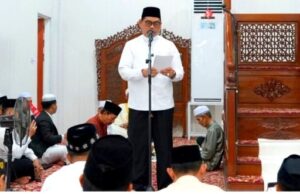 Shalat Idul Fitri di Masjid Raya Shiratal Mustaqim, Bupati Ajak Jaga Konsistensi Pasca Ramadan