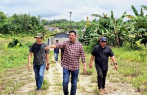 Wakil Bupati Barito Utara Tinjau Lokasi Workshop BLK di Jalan Pendreh