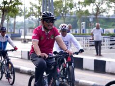 Bupati Barito Utara Pimpin Gowes Bersama dan Ajak Masyarakat Terapkan Hidup Sehat