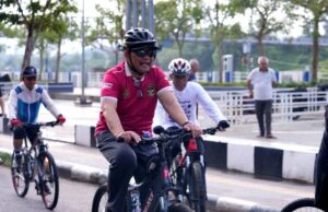 Bupati Barito Utara Pimpin Gowes Bersama dan Ajak Masyarakat Terapkan Hidup Sehat