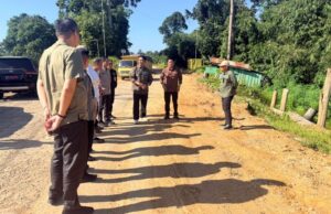 Tinjau Jalan KM 30, Bupati Barito Utara Instruksikan Percepatan Pengerjaan Akses Menuju Desa Jamut