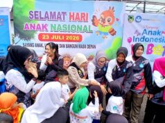 Bunda PAUD Ajak Anak Hidup Sehat dan Ceria Melalui Senam Bersama Peringati Hari Anak Nasional 2026