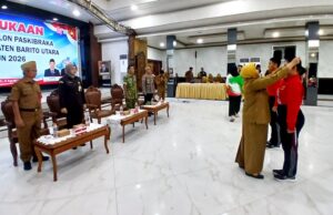 Bupati Barito Utara Tekankan Disiplin dan Jiwa Kebangsaan Bagi Calon Paskibraka 2026