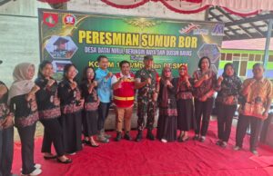 PT SMM dan Kodim 1013 Muara Teweh Resmikan Fasilitas Air Bersih serta Salurkan 61 Paket Sembako