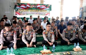 Kapolres Barito Utara Bersama Jajaran Ikuti Ngaji Kebangsaan Virtual Bersama Kapolri dan Gus Baha