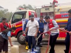 Pertamina dan PT MBSM Bersinergi Salurkan Air Bersih bagi Warga Terdampak Kemarau